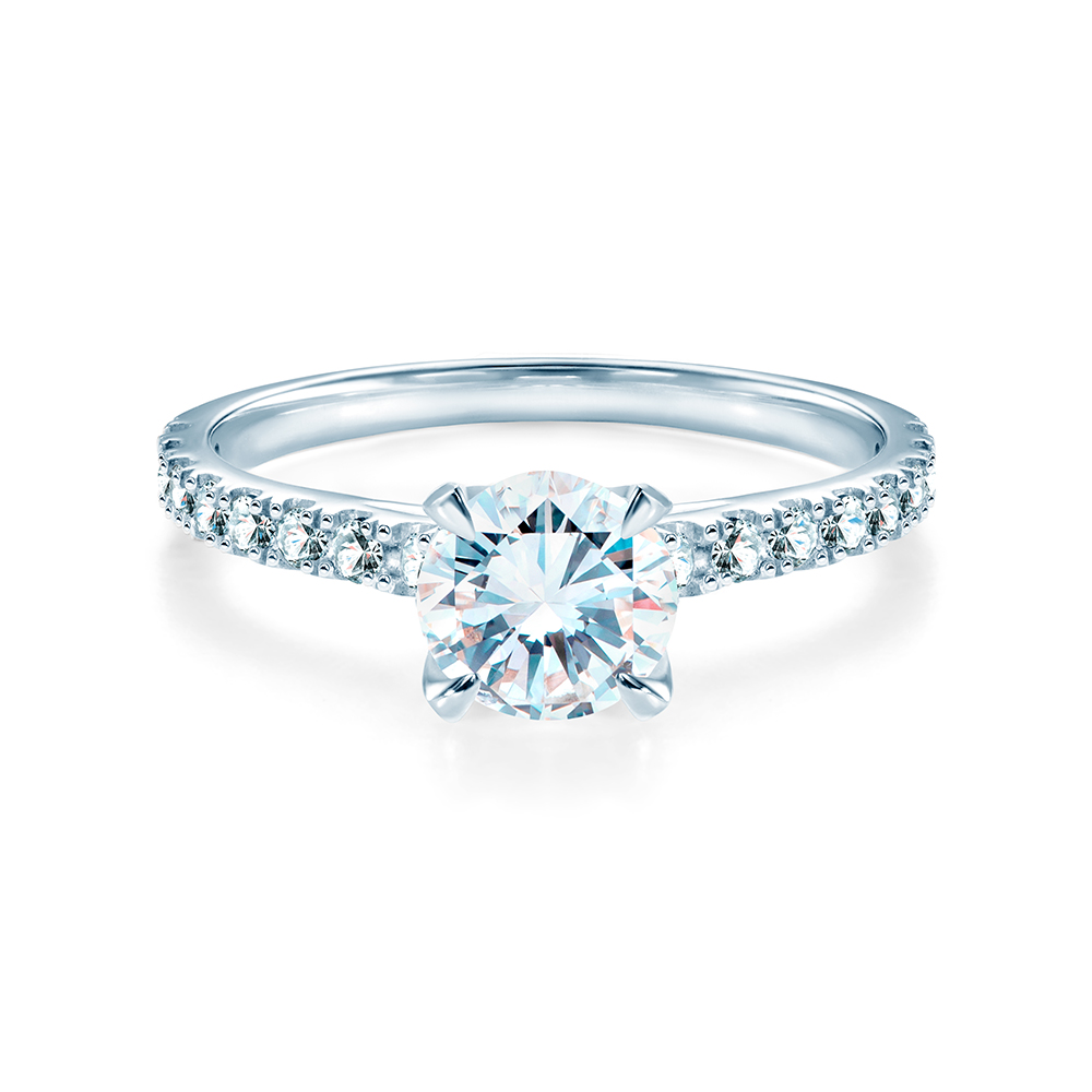 Inel de logodnă Share Your Love: aur alb, diamant