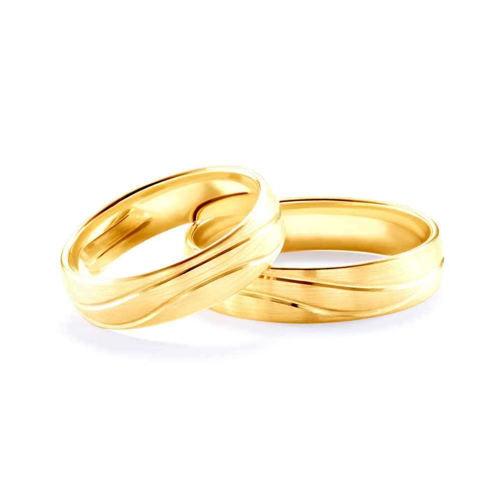 Βέρες Γάμου: χρυσό, Σε Σχήμα D, 5mm