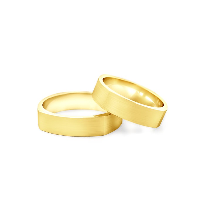 Verighete: aur, plate, 5 mm