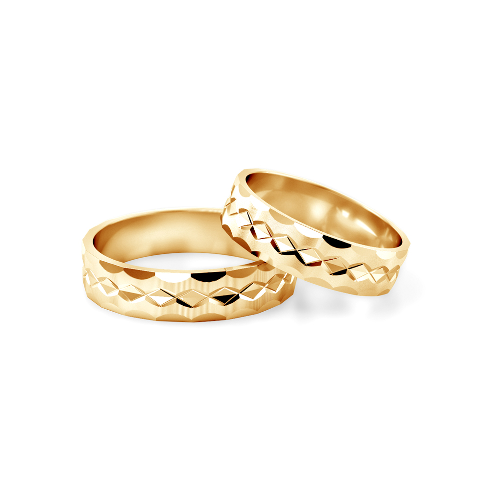 Eheringe: Gold, Flach, 5 mm