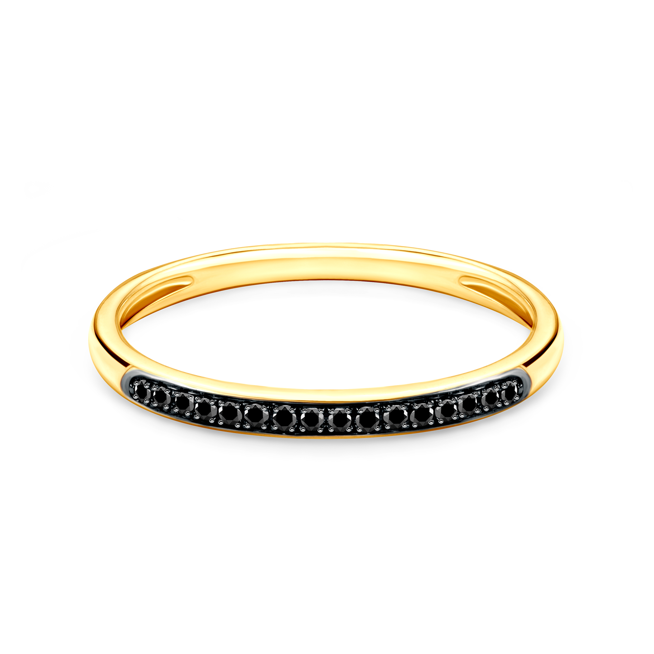 Inel de logodnă SAVICKI: aur, diamante negre