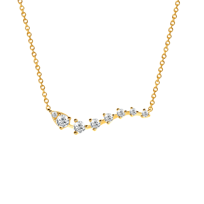 SAVICKI nyaklánc: aranyozott ezüst cirkóniával