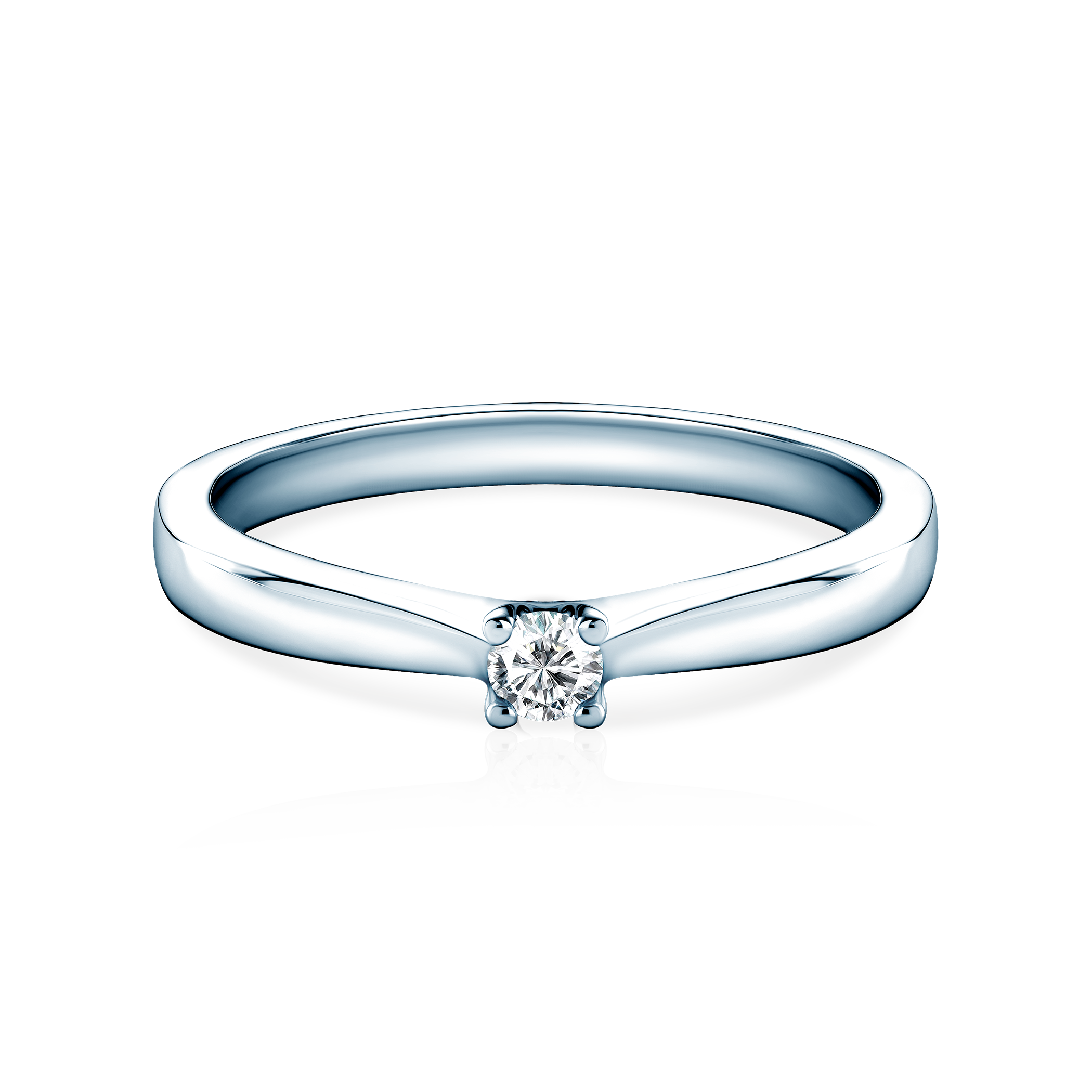 SAVICKI eljegyzési gyűrű: fehérarany és gyémánt