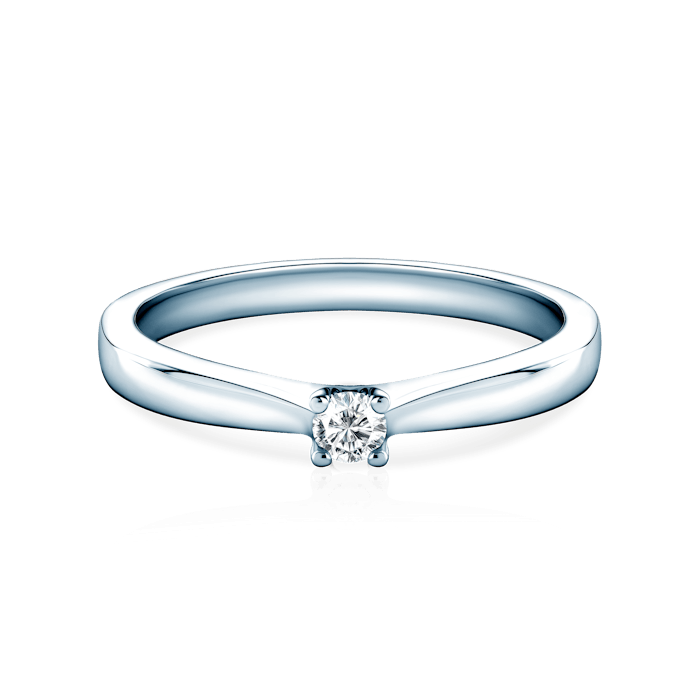 SAVICKI eljegyzési gyűrű: fehérarany és gyémánt