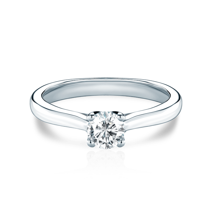 SAVICKI eljegyzési gyűrű: platina és gyémánt