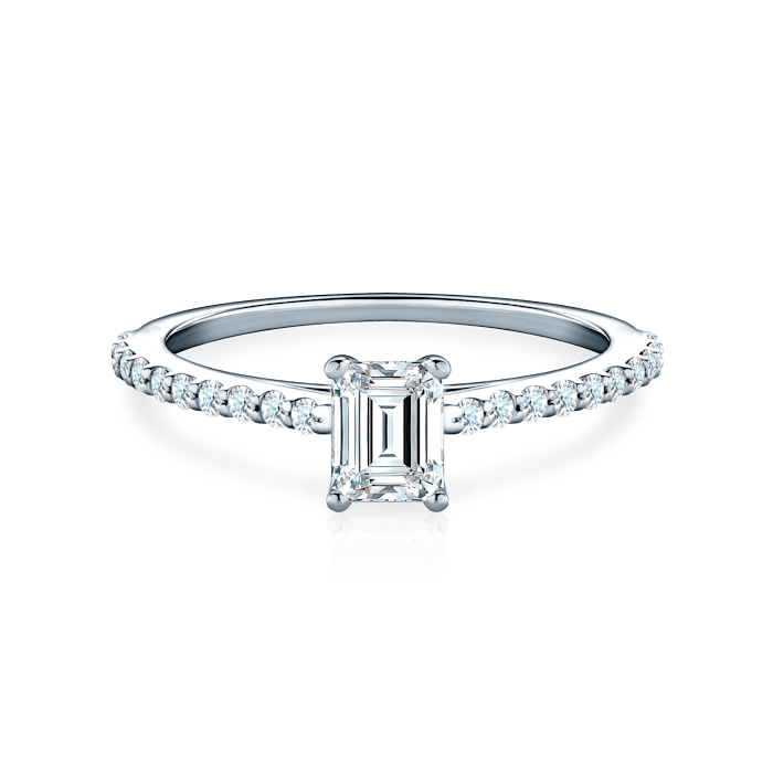 SAVICKI eljegyzési gyűrű: platina és gyémánt