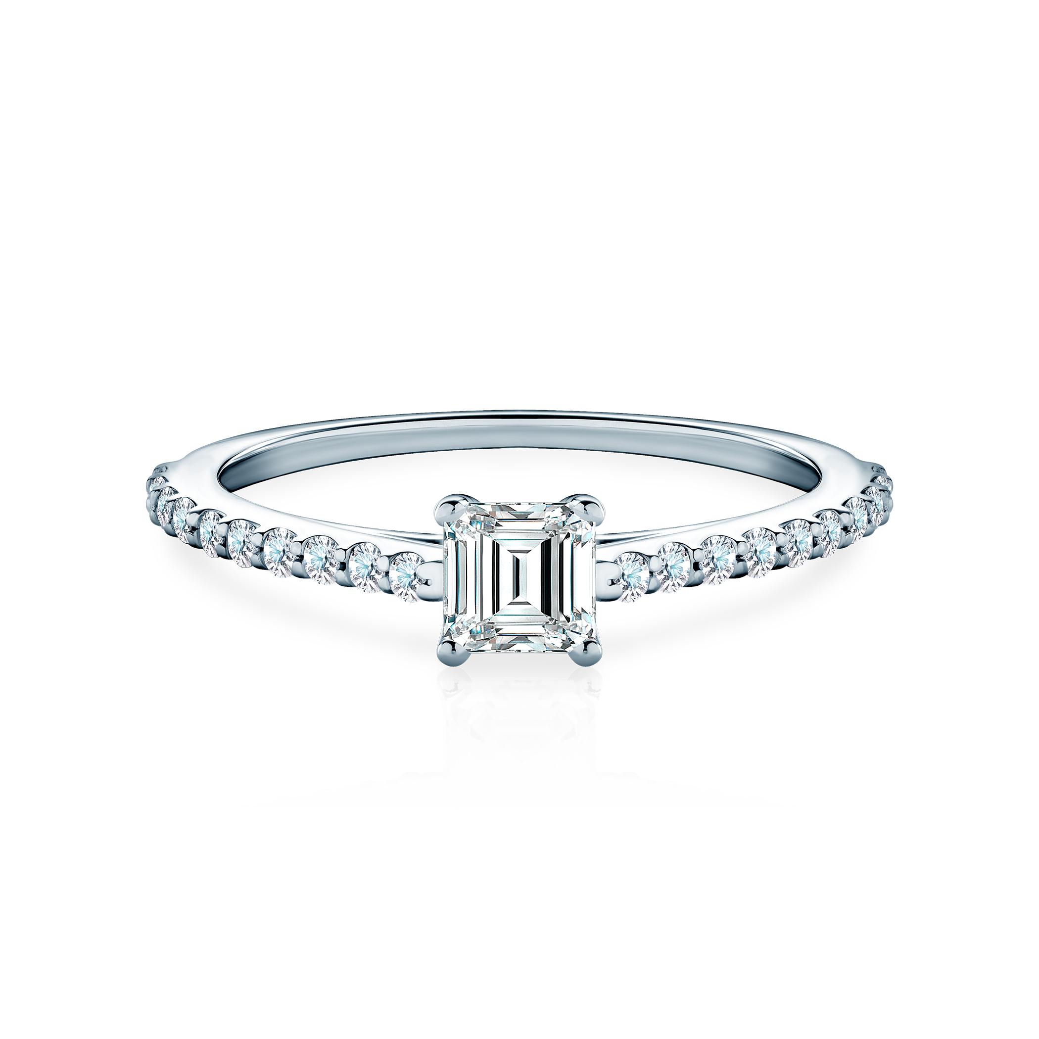 Δαχτυλίδι Αρραβώνων Πλαϊνής Πέτρας: πλατίνα, διαμάντι