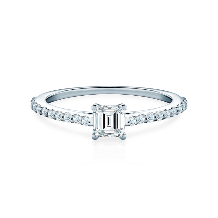 SAVICKI eljegyzési gyűrű: platina és gyémánt