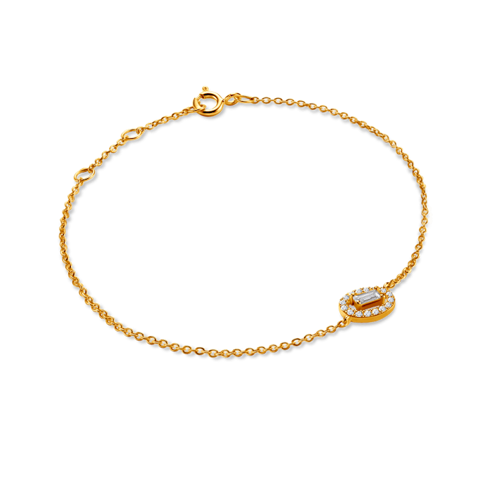 SAVICKI karkötő medállal: aranyozott ezüst cirkóniával