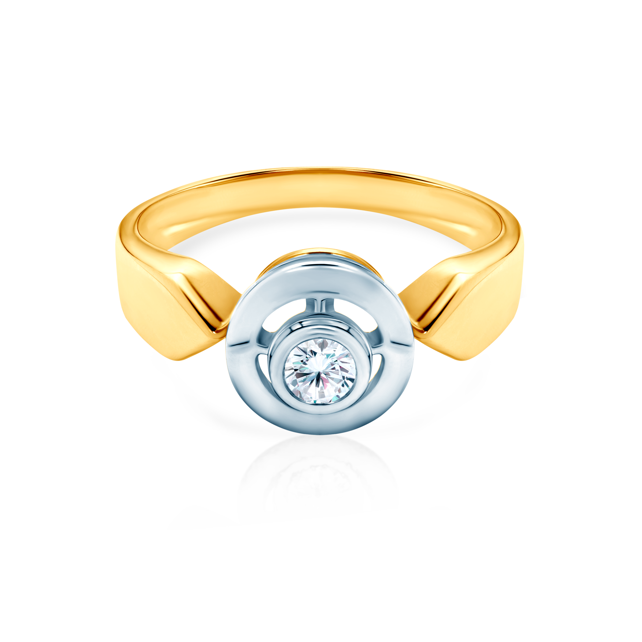 Zaručnički prsten: dvobojno zlato, dijamant