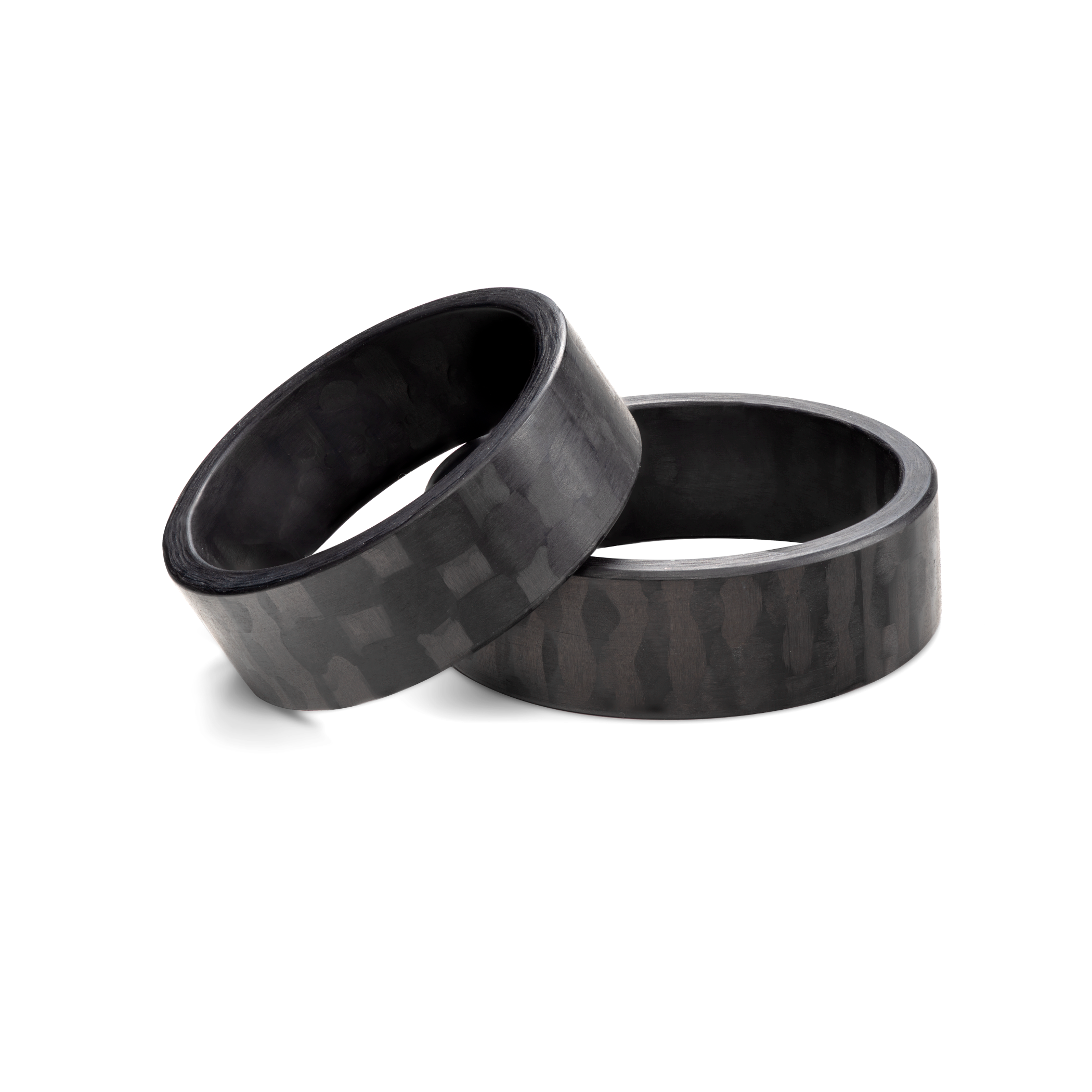 Βέρες Γάμου: άνθρακας, επίπεδες, 7 mm