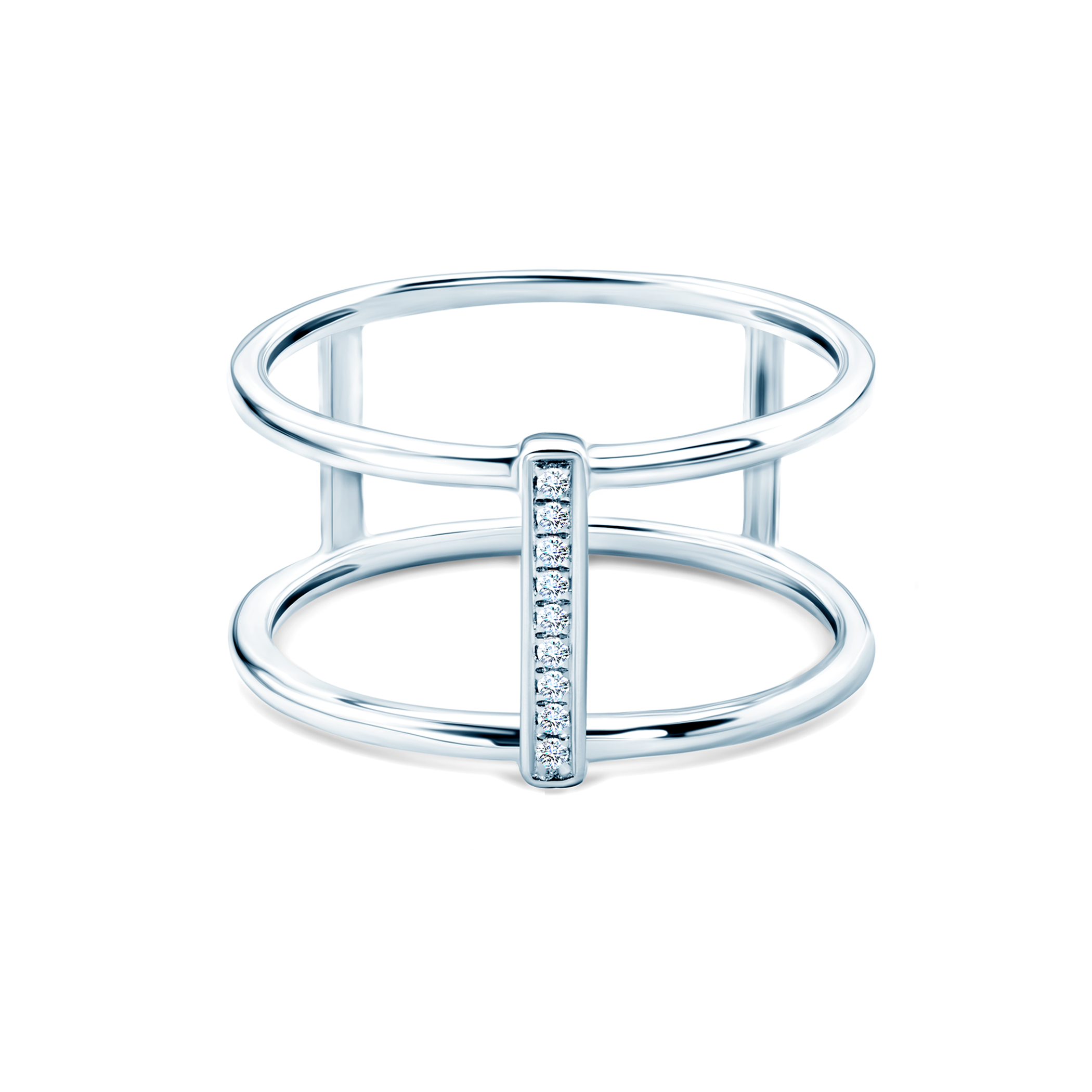 Ring Savicki: white gold, diamonds