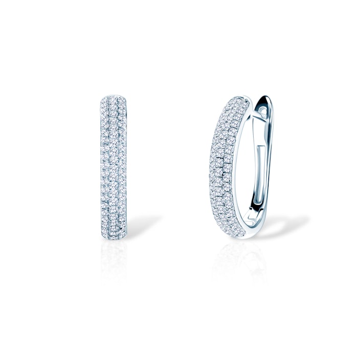 Savicki fülbevaló: fehérarany és gyémántok