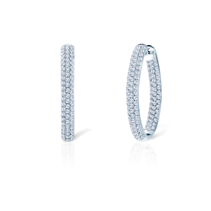 Savicki fülbevaló: fehérarany és gyémántok