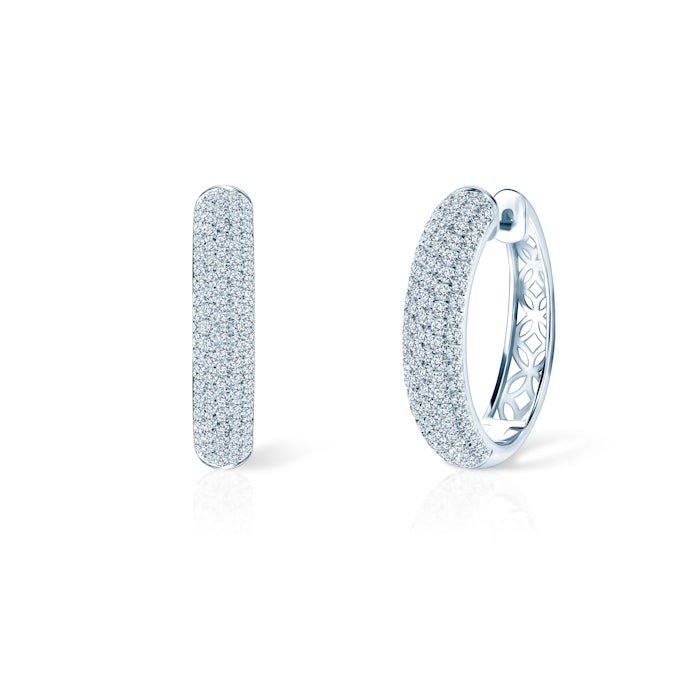 Savicki fülbevaló: fehérarany és gyémántok