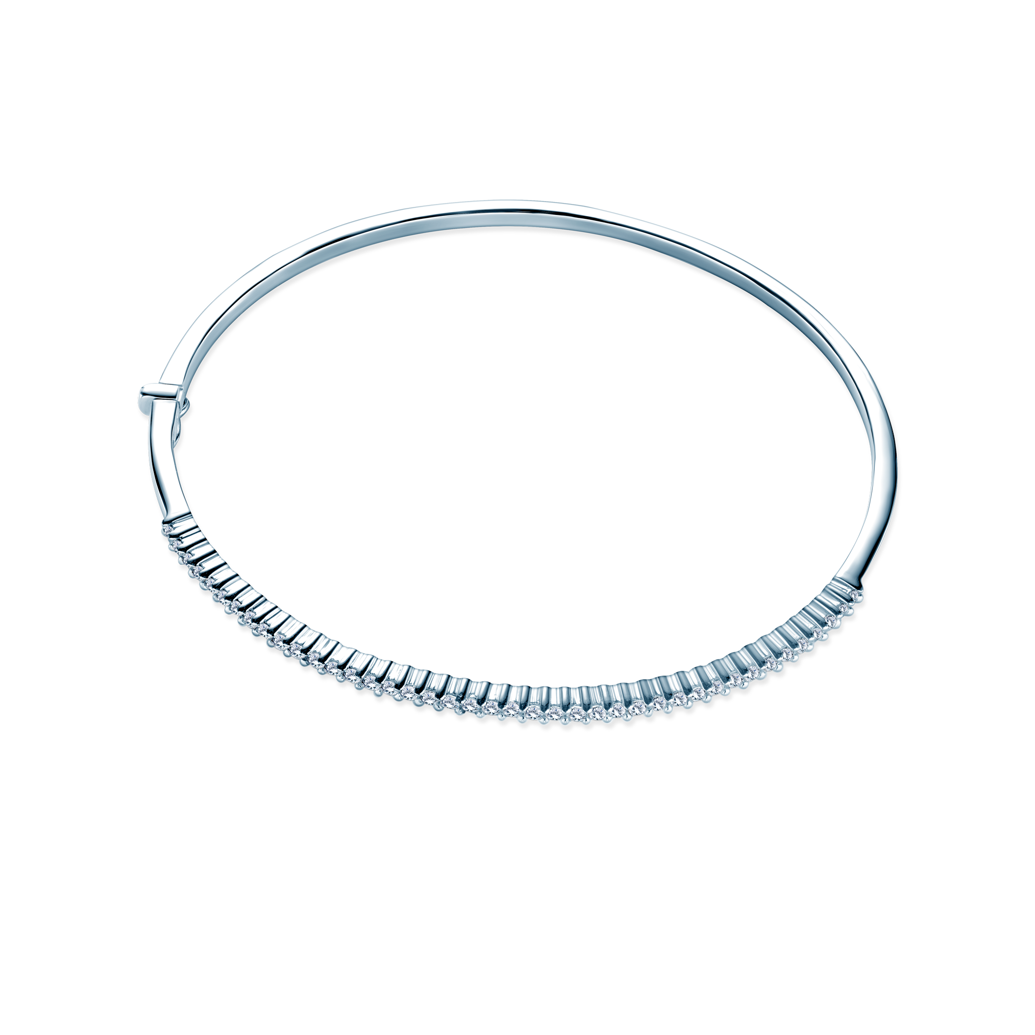 Brățară Savicki: aur alb, diamante