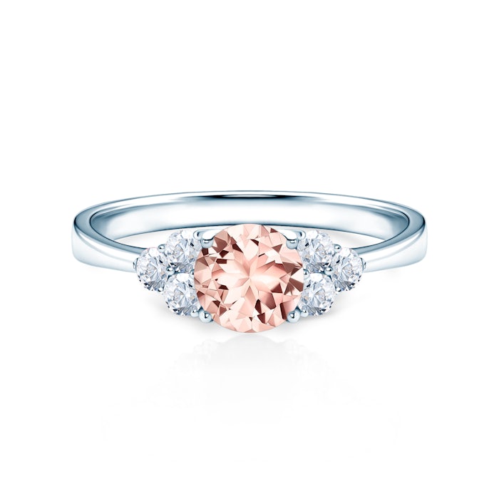 Fairytale eljegyzési gyűrű: fehérarany és morganit