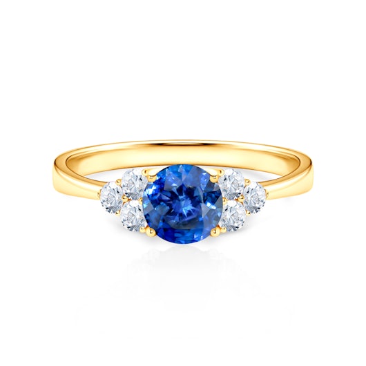 Niebieski kamień - pierścionek zaręczynowy SAVICKI