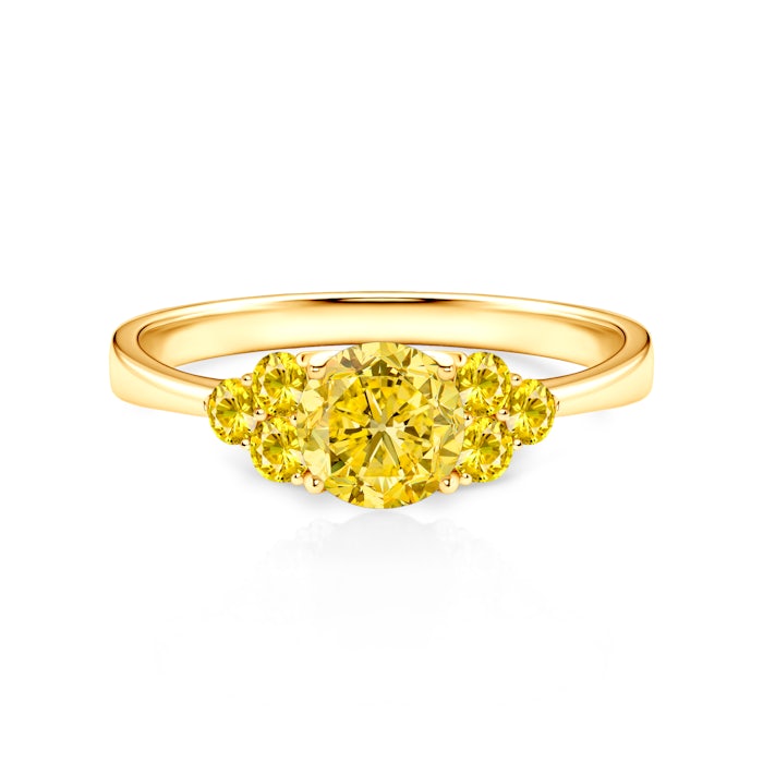 Zaručnički prsten Fairytale: zlato, žuti safir