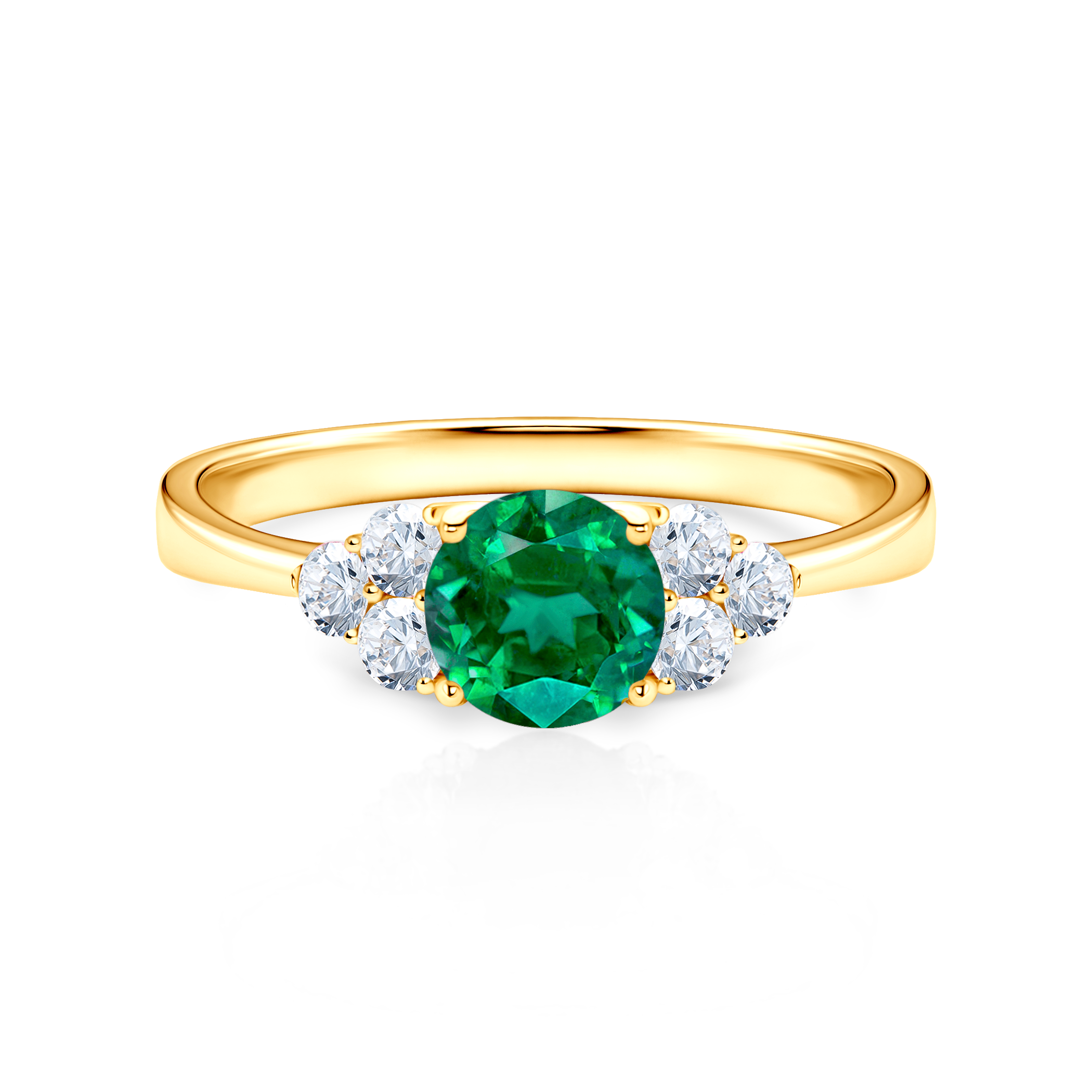 Δαχτυλίδι αρραβώνων Fairytale: χρυσός, σμαράγδι