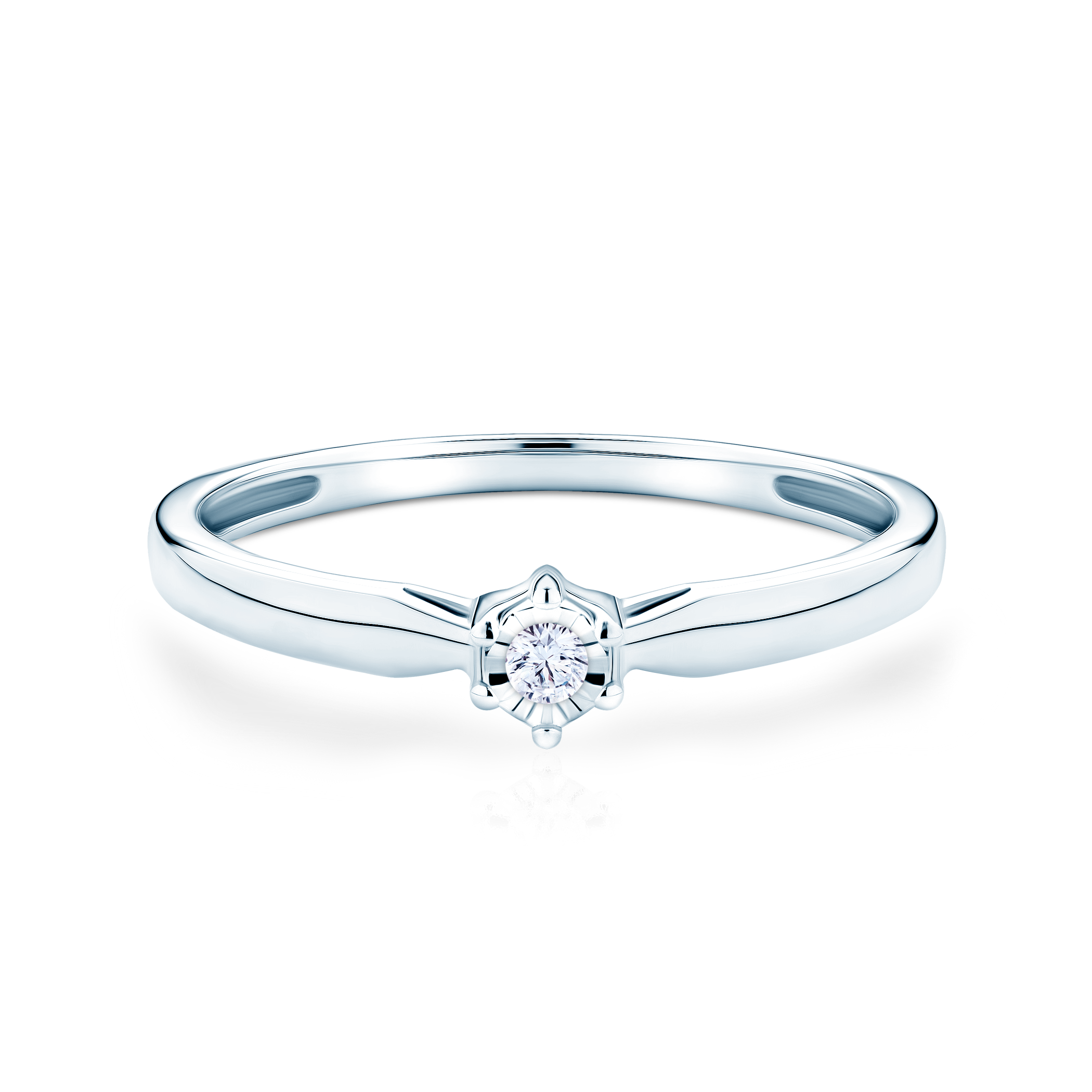 Δαχτυλίδι Αρραβώνων SAVICKI: λευκόχρυσο, διαμάντι