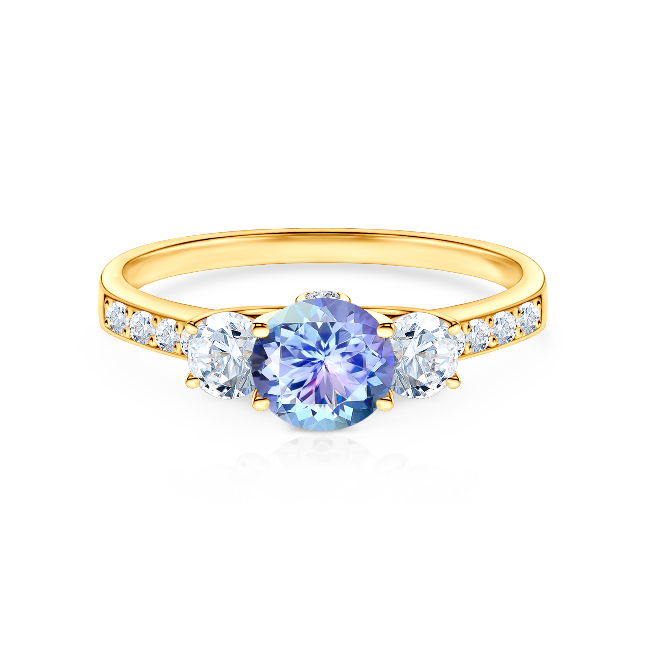 Δαχτυλίδι αρραβώνων Dream: χρυσός, τανζανίτης