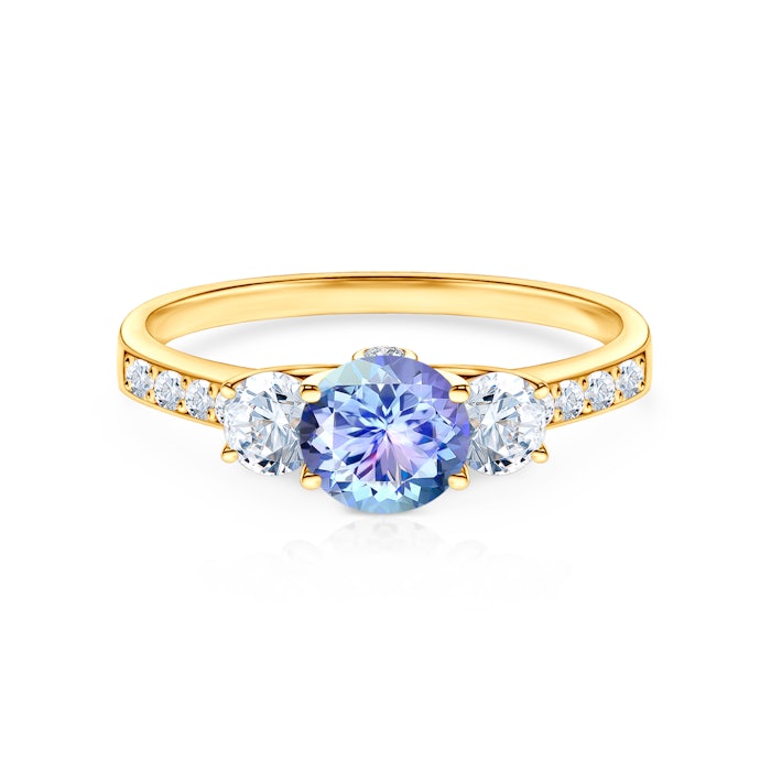 Inel de logodnă Dream: aur, tanzanit