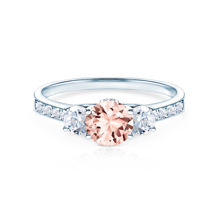 Dream eljegyzési gyűrű: fehérarany és morganit