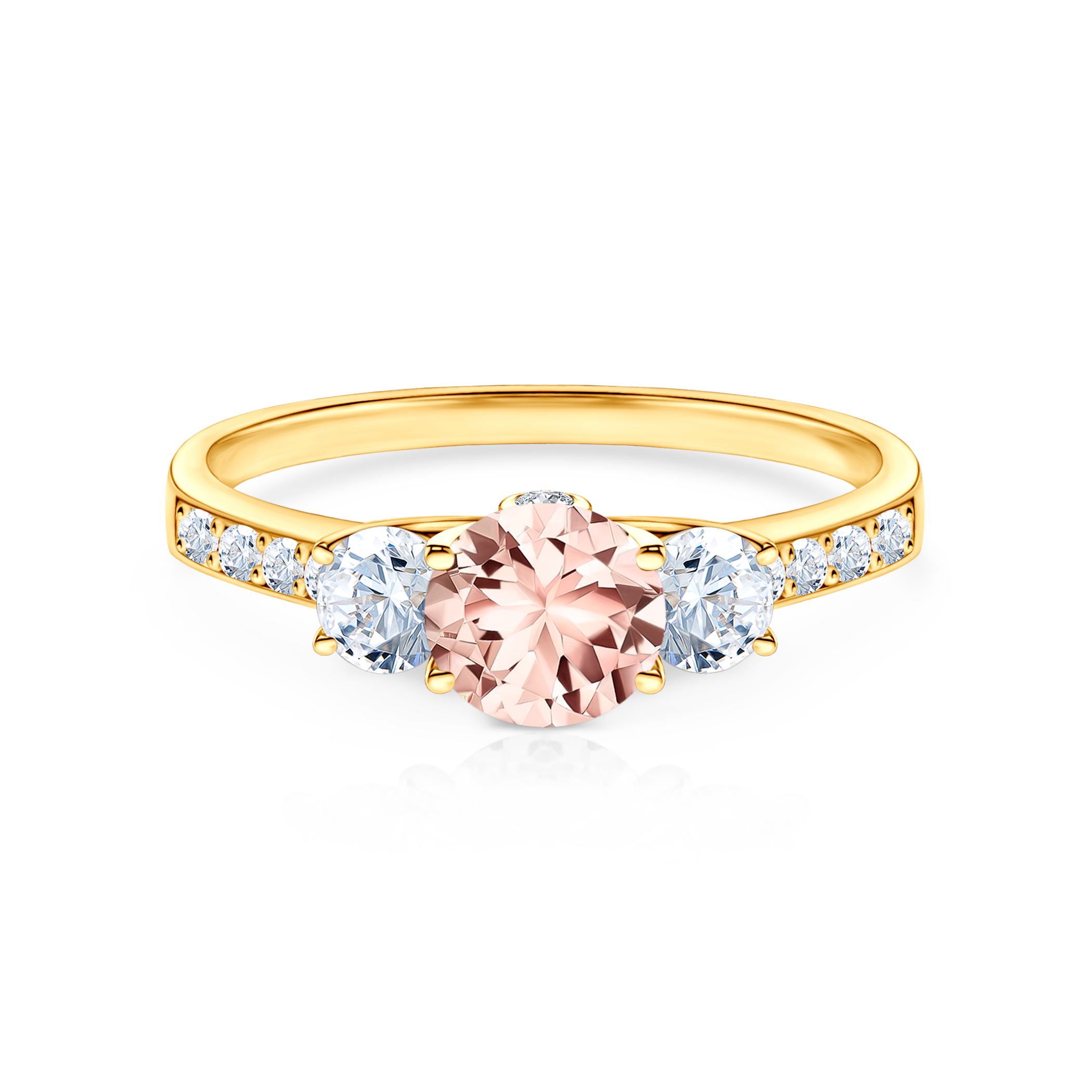 Δαχτυλίδι αρραβώνων Dream: χρυσός, μοργκανίτης