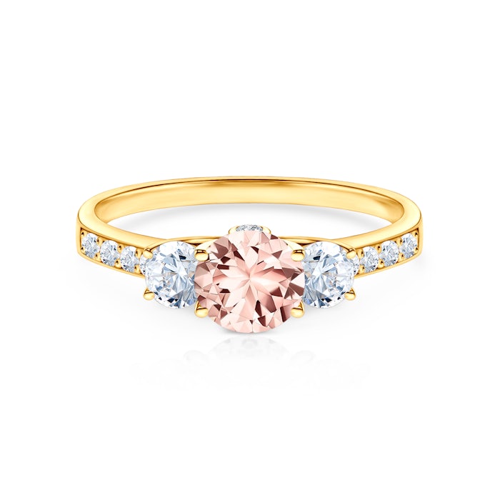 Dream eljegyzési gyűrű: arany és morganit