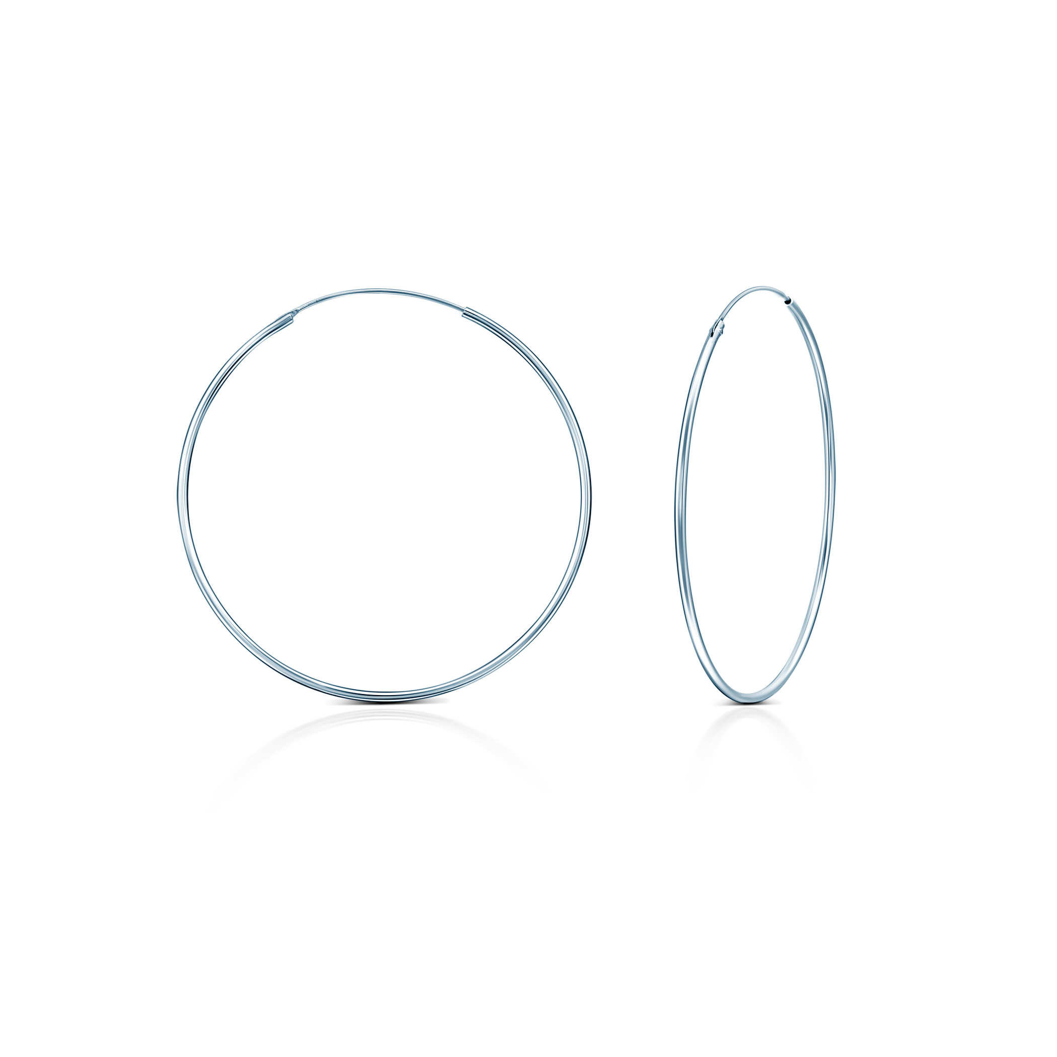 Σκουλαρίκια SAVICKI με Κύκλο: ασήμι