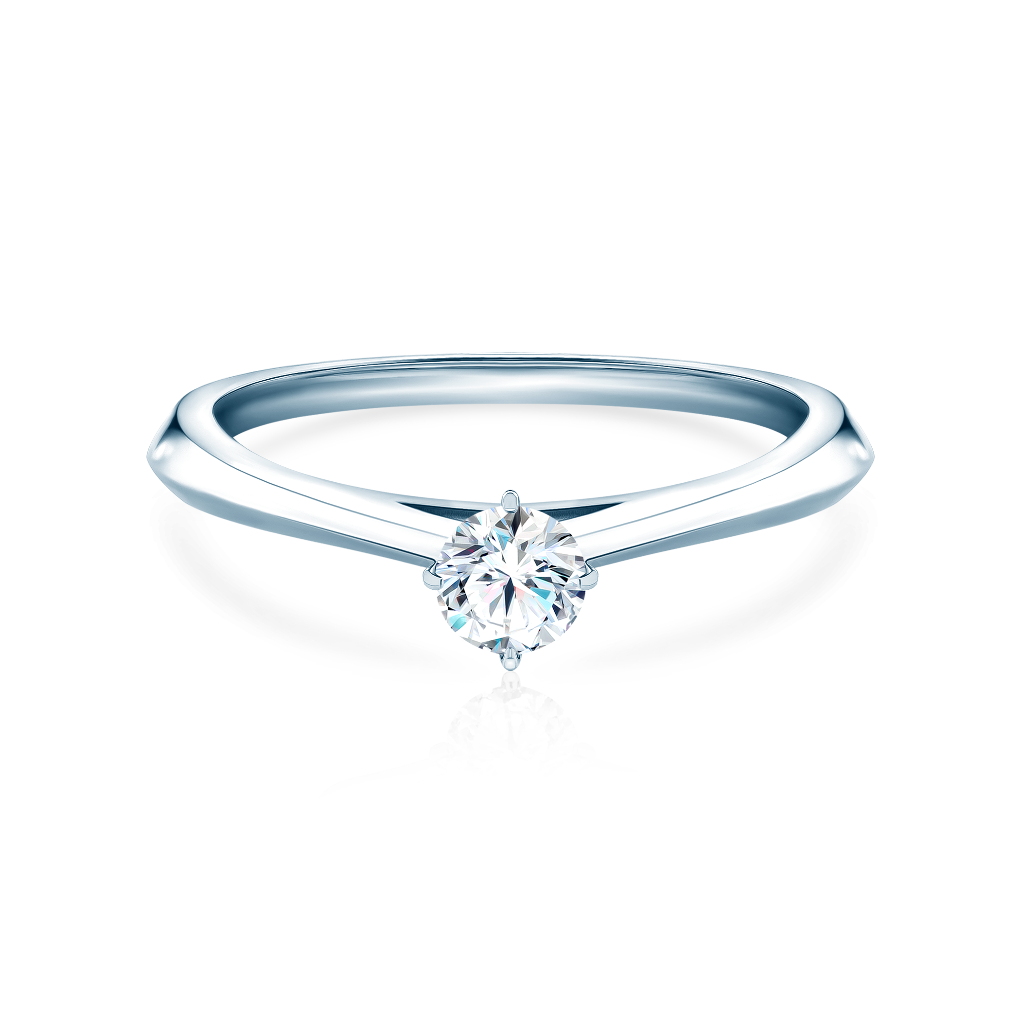 Verlobungsring The Light: Weißgold, Diamant