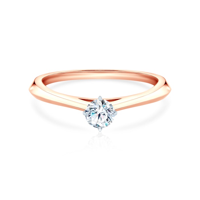 The Light eljegyzési gyűrű: kétszínű arany és gyémánt