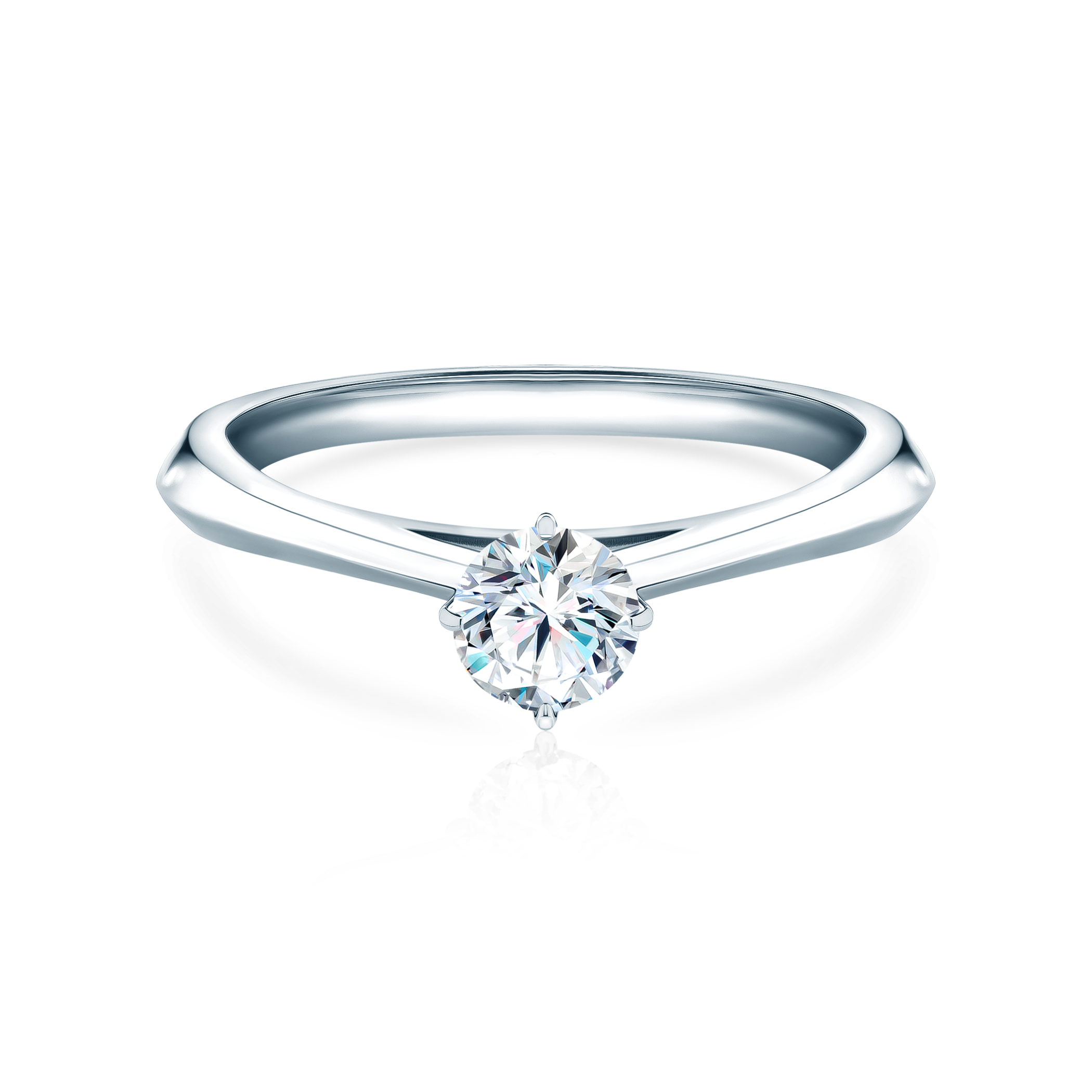 Verlobungsring The Light: Platin, Diamant