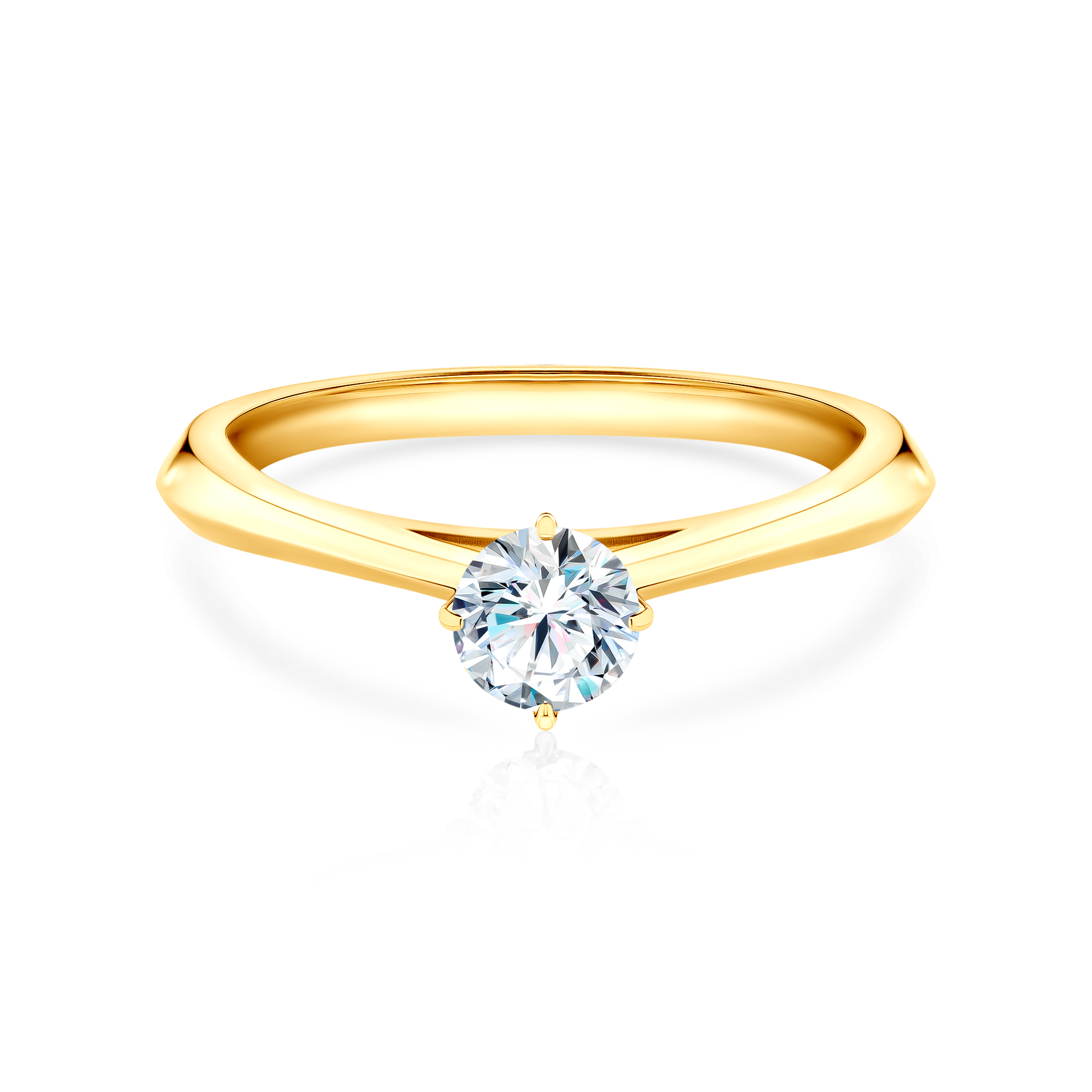 Zaručnički prsten The Light: zlato, dijamant