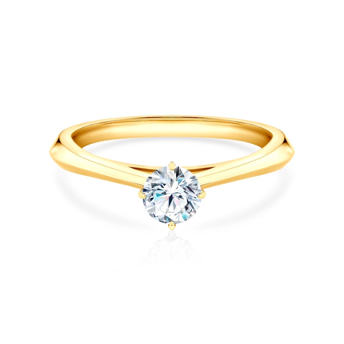 Inel de logodnă The Light: aur, diamant