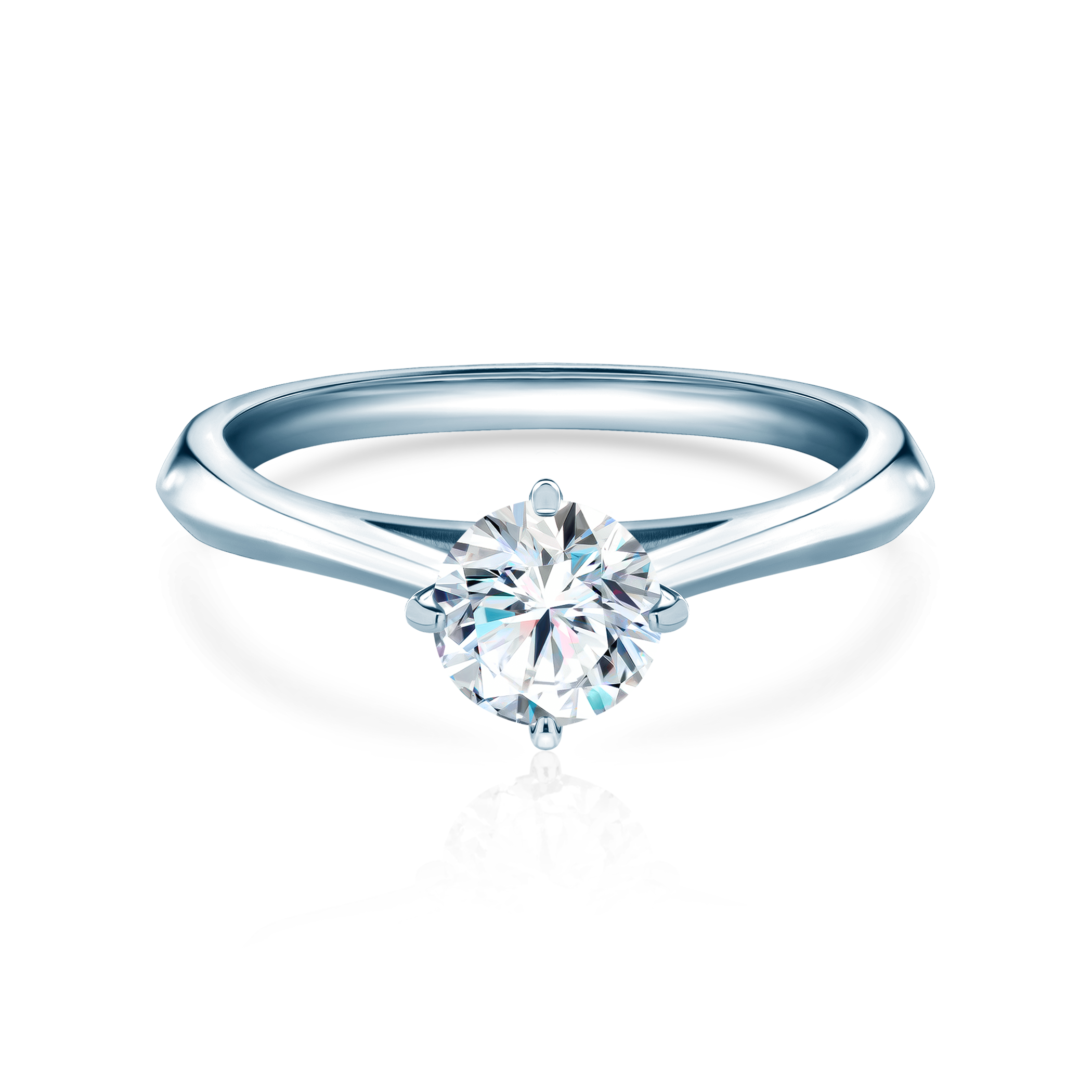 Verlobungsring The Light: Weißgold, Diamant