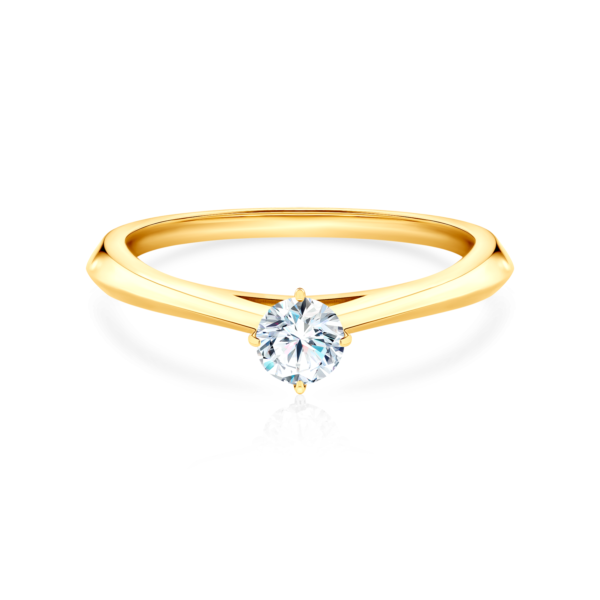 Verlobungsring The Light: Gold, Diamant
