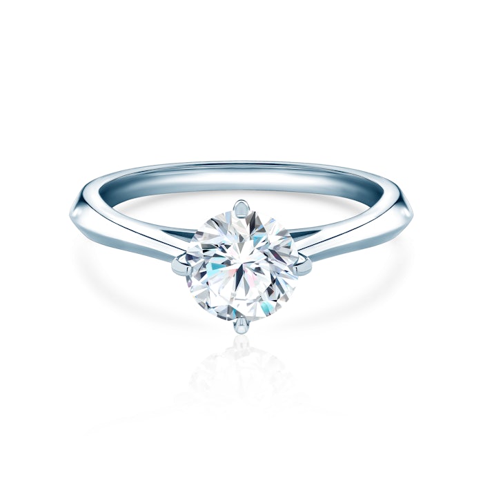 The Light eljegyzési gyűrű: fehérarany és gyémánt