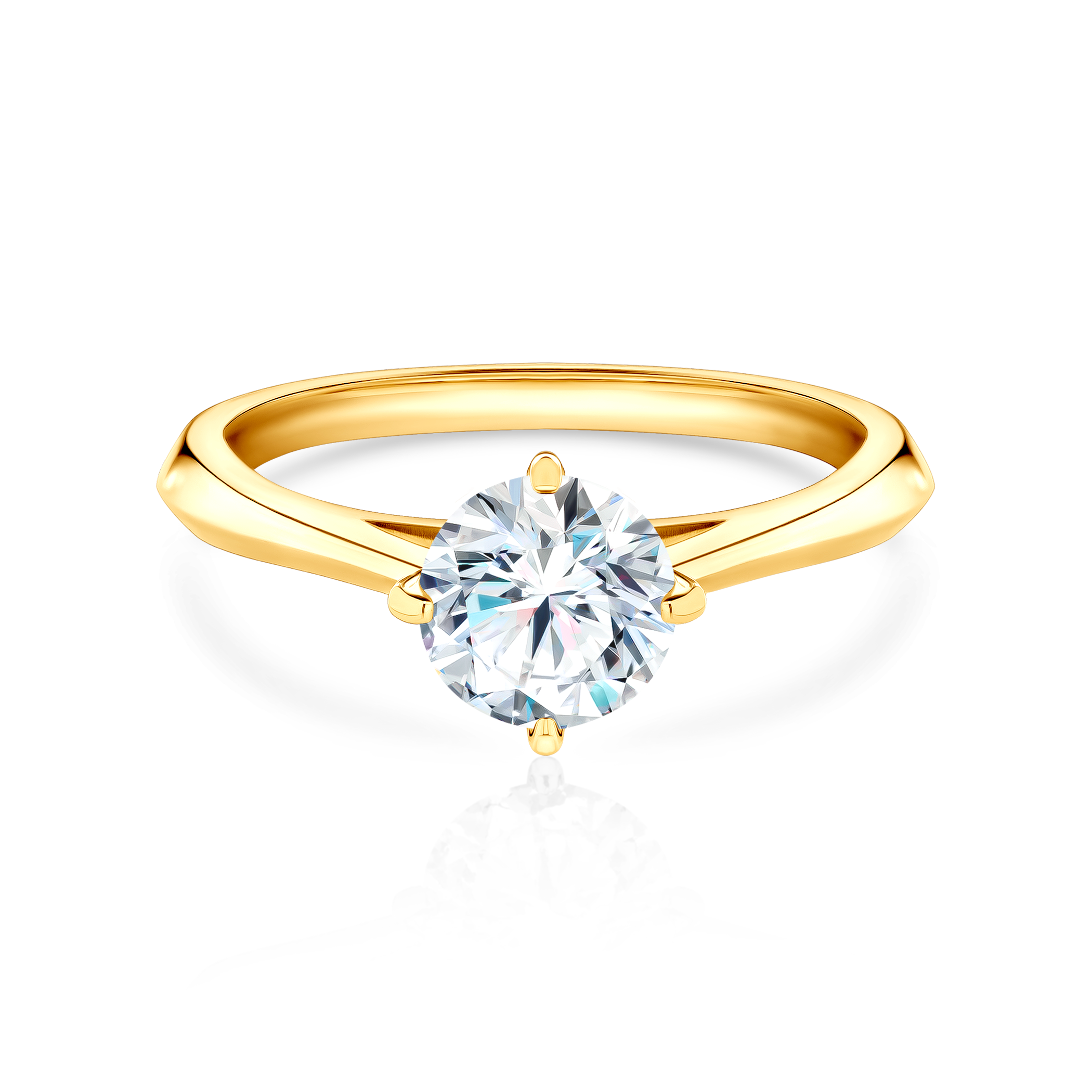 Zaručnički prsten The Light: zlato, dijamant