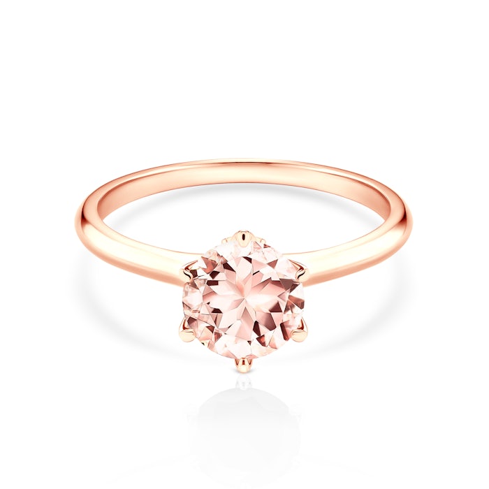 Inel de logodnă The Journey: aur roz, morganit
