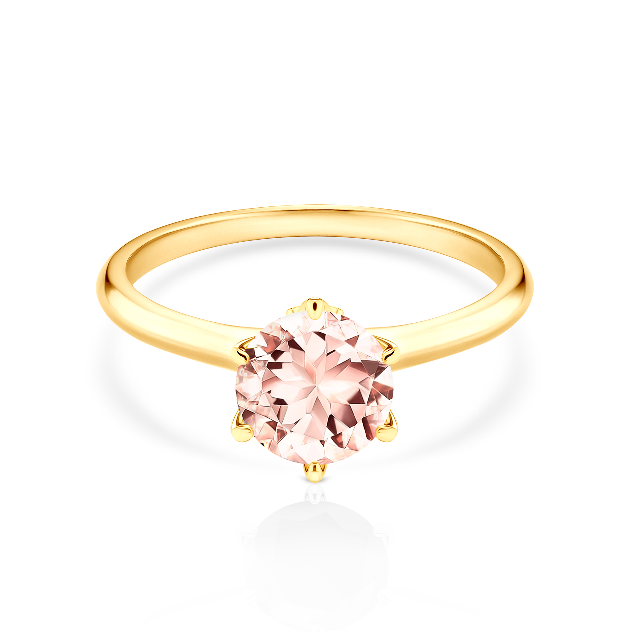 Zaručnički prsten The Journey: zlato, morganit