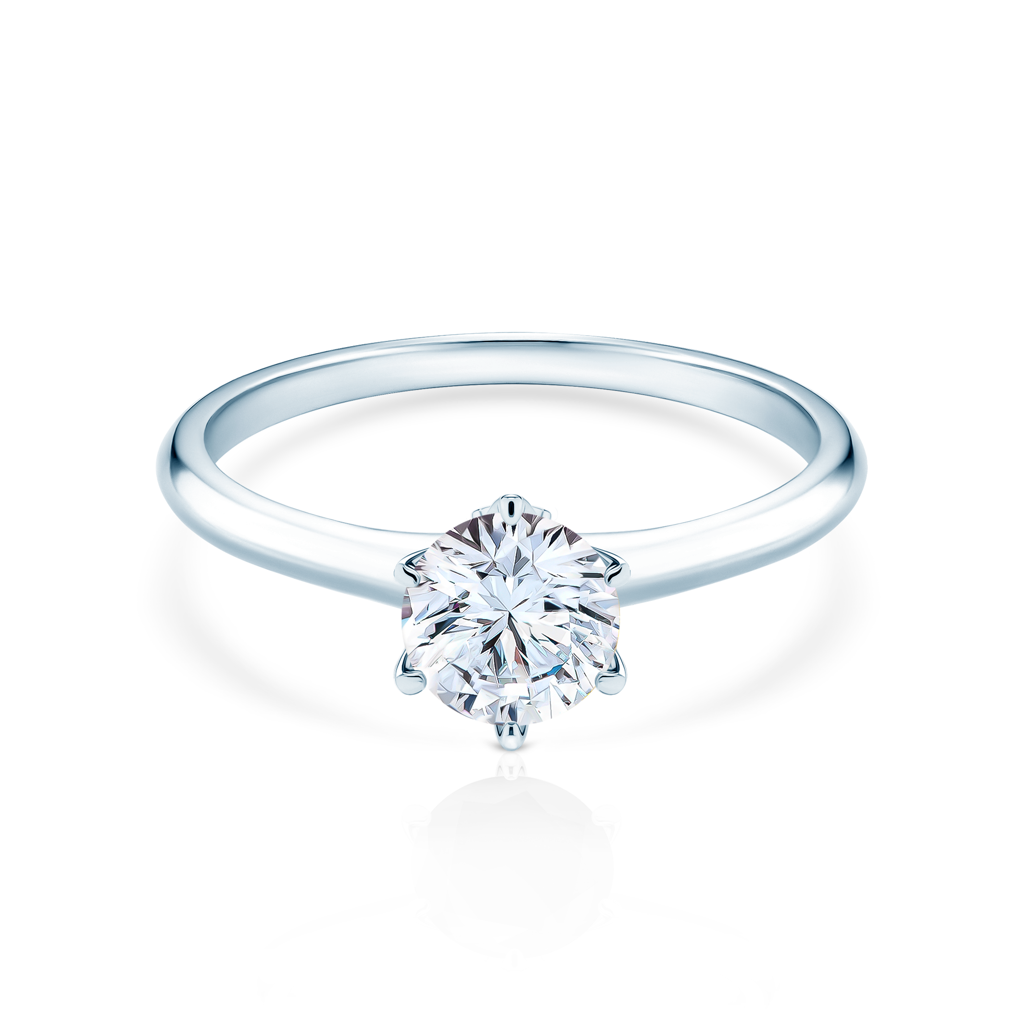 Δαχτυλίδι αρραβώνων The Journey: λευκός χρυσός, λευκό ζαφείρι