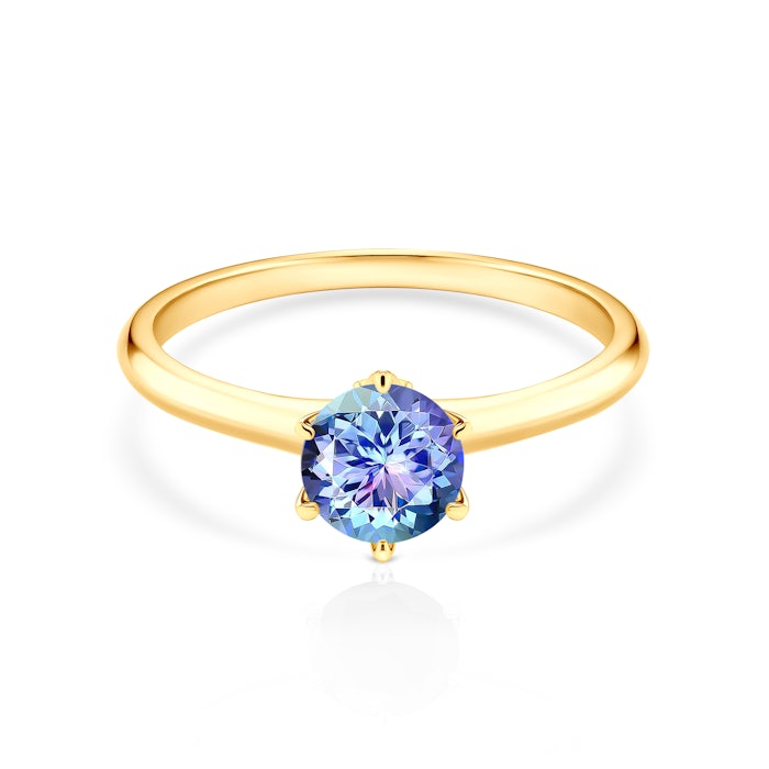 Verlobungsring The Journey: Gold, Tansanit