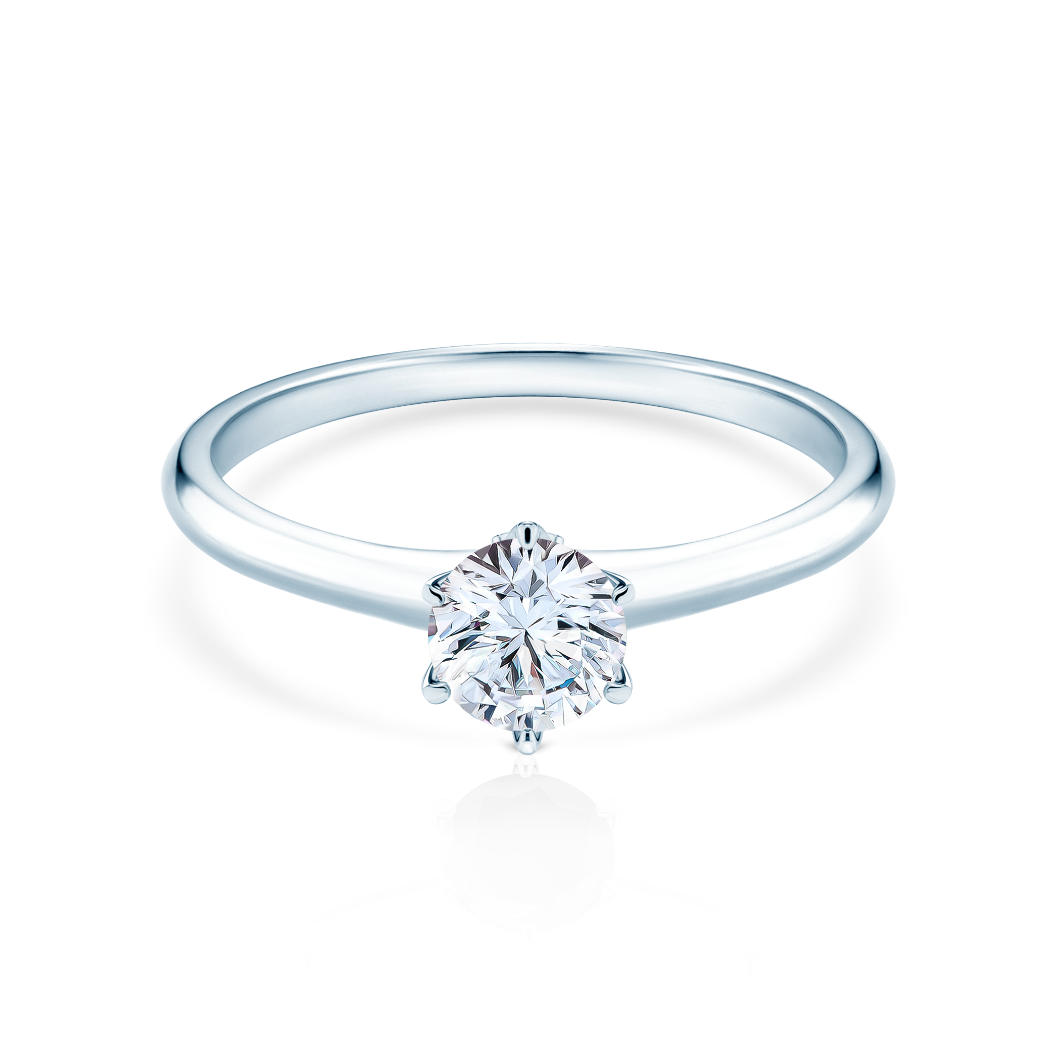 Δαχτυλίδι αρραβώνων The Journey: λευκός χρυσός, λευκό ζαφείρι