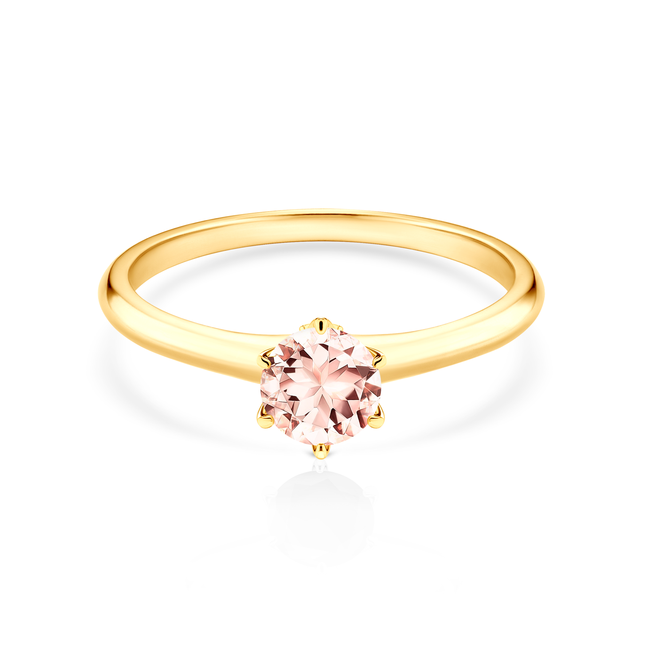 Zaručnički prsten The Journey: zlato, morganit