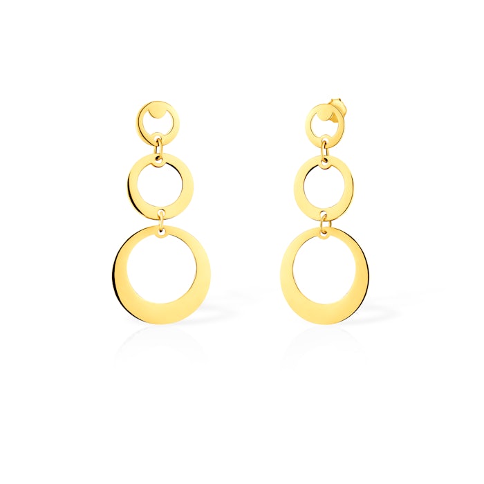 SAVICKI karikás fülbevaló: aranyozott ezüst