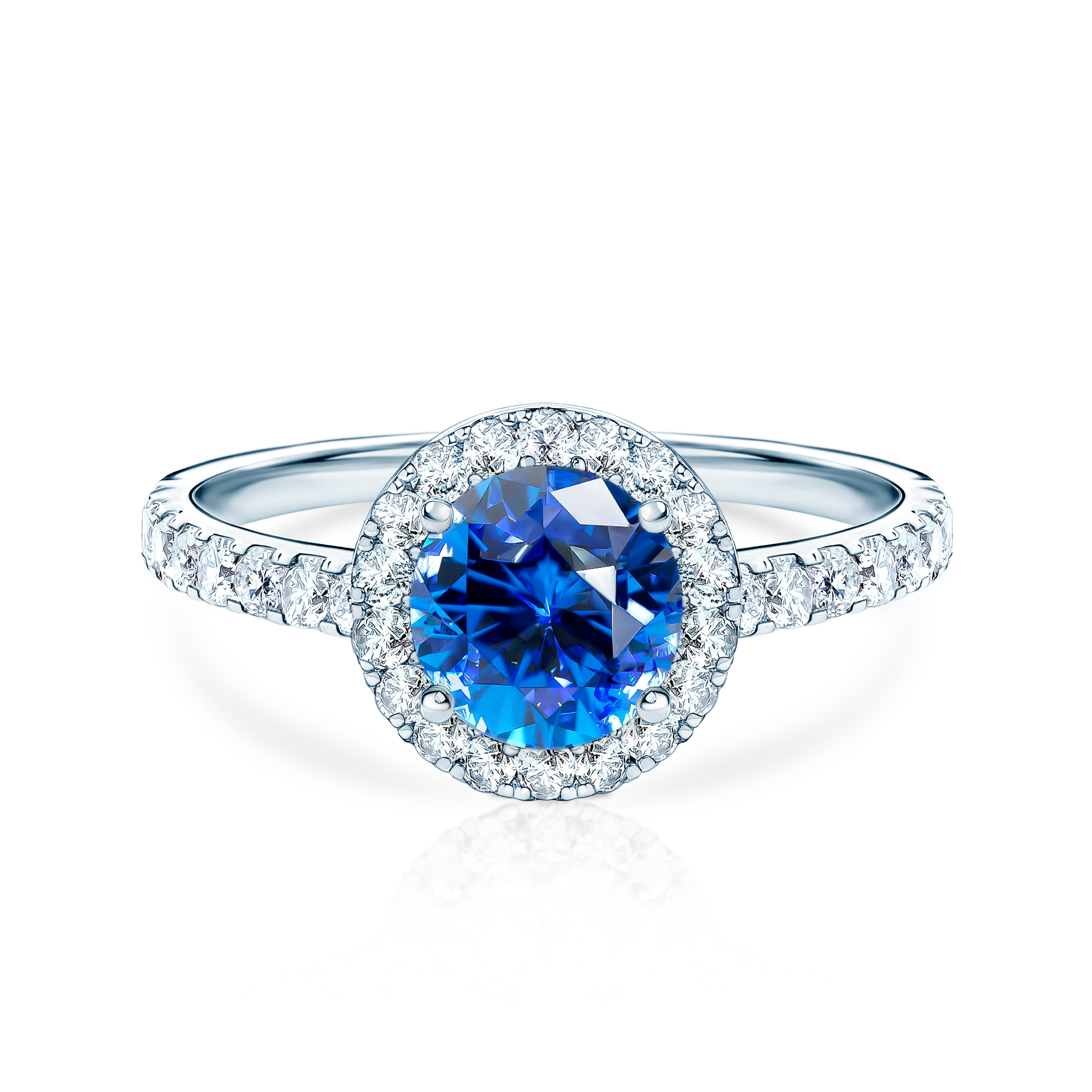 Δαχτυλίδι αρραβώνων This Is Love: λευκός χρυσός, μπλε ζαφείρι