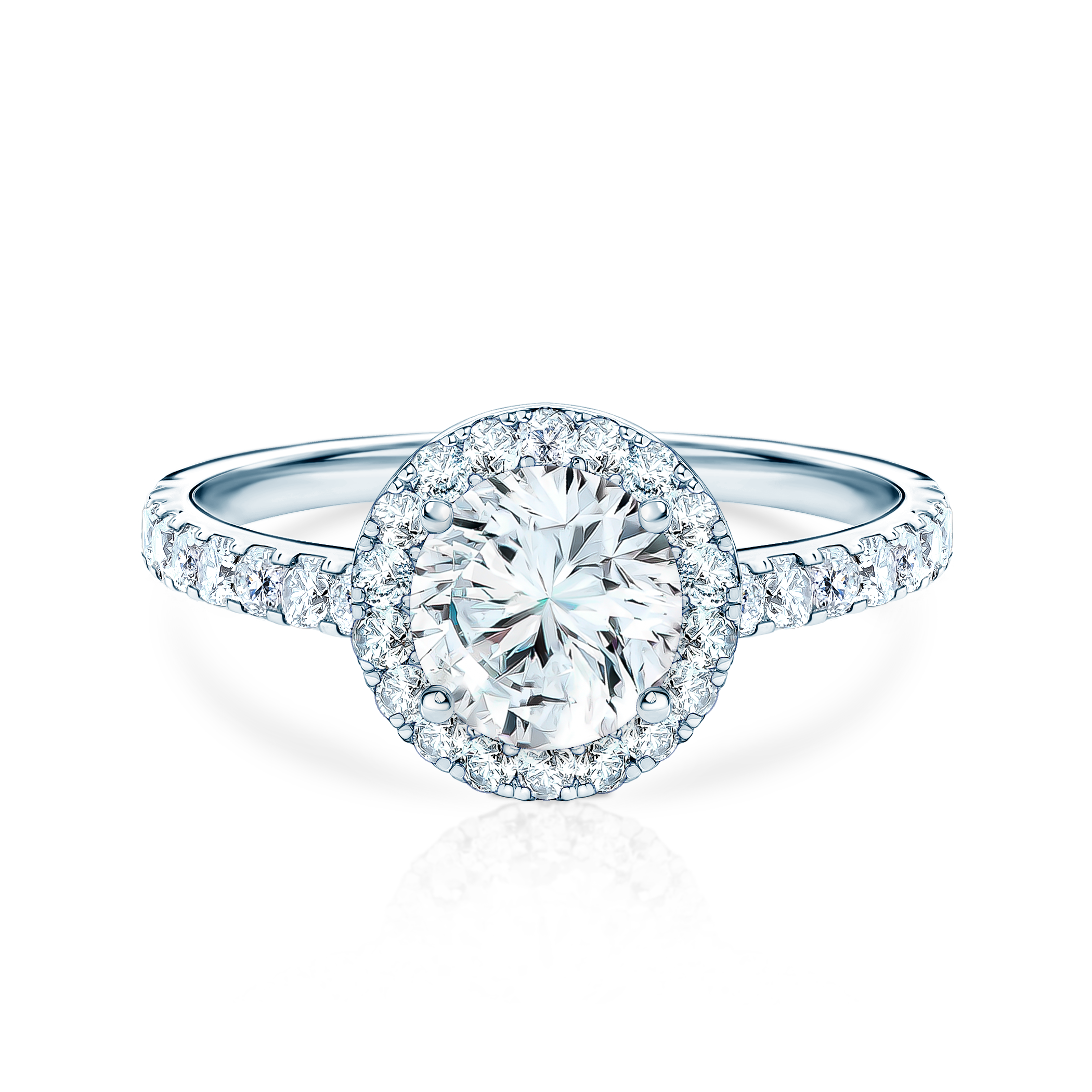 Δαχτυλίδι αρραβώνων This Is Love: λευκός χρυσός, λευκό ζαφείρι