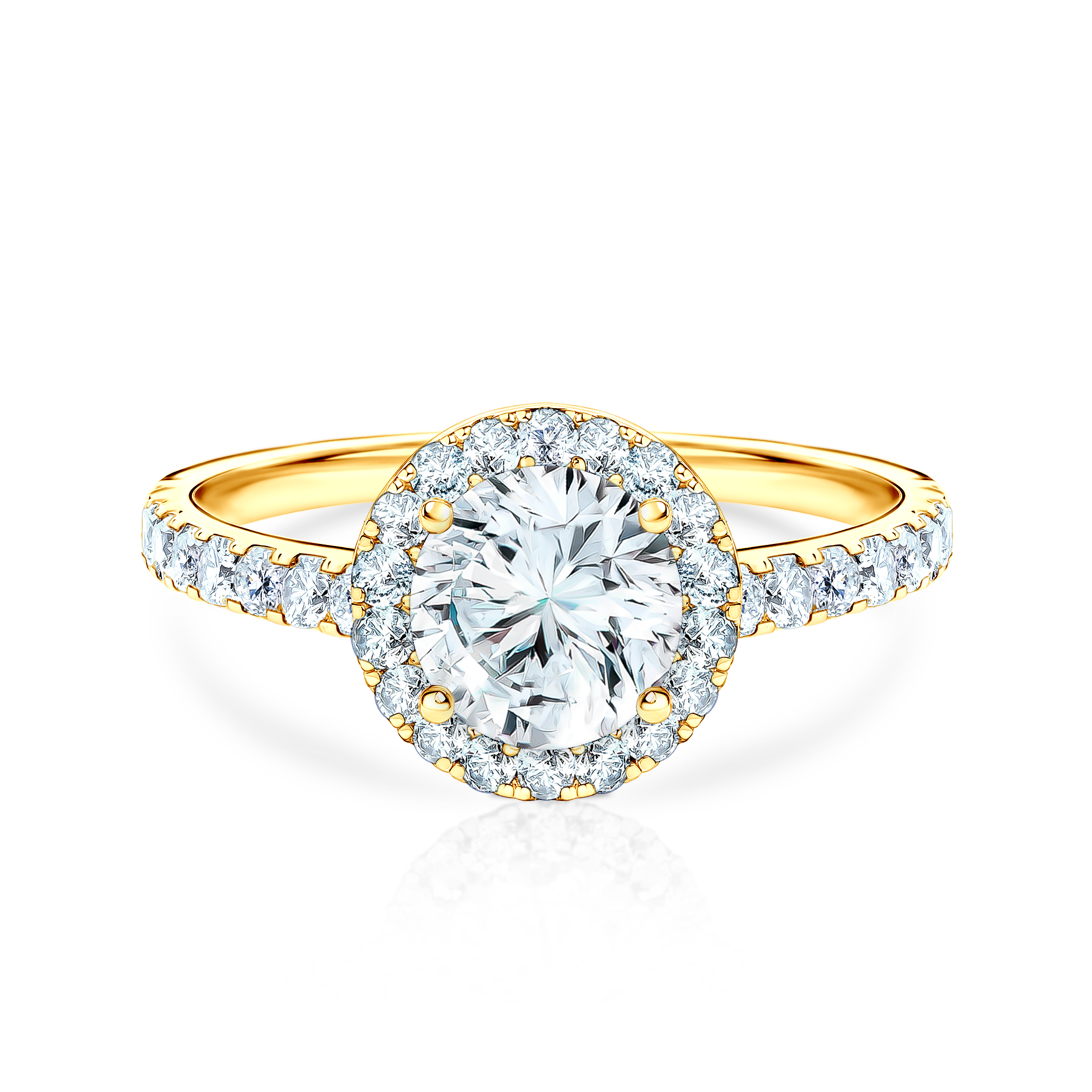 Δαχτυλίδι αρραβώνων This Is Love: χρυσός, λευκό ζαφείρι